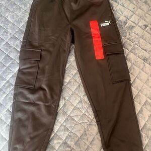 Puma Kids Black Cargo Jeans